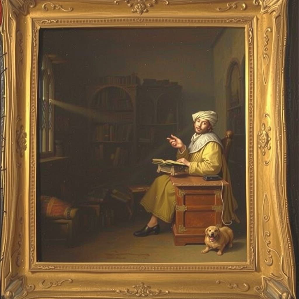 Sitting in the Old Library