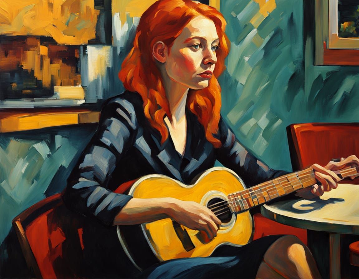 Melancholic Guitar Player