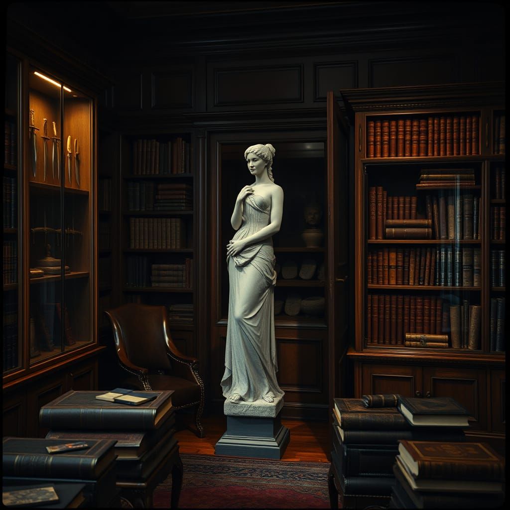 Victorian Study with Sumerian Secrets in Cinematic Style