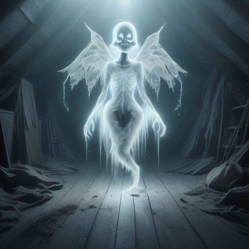 Ghosts Celebrate 1929 New Year in Ethereal Digital Painting