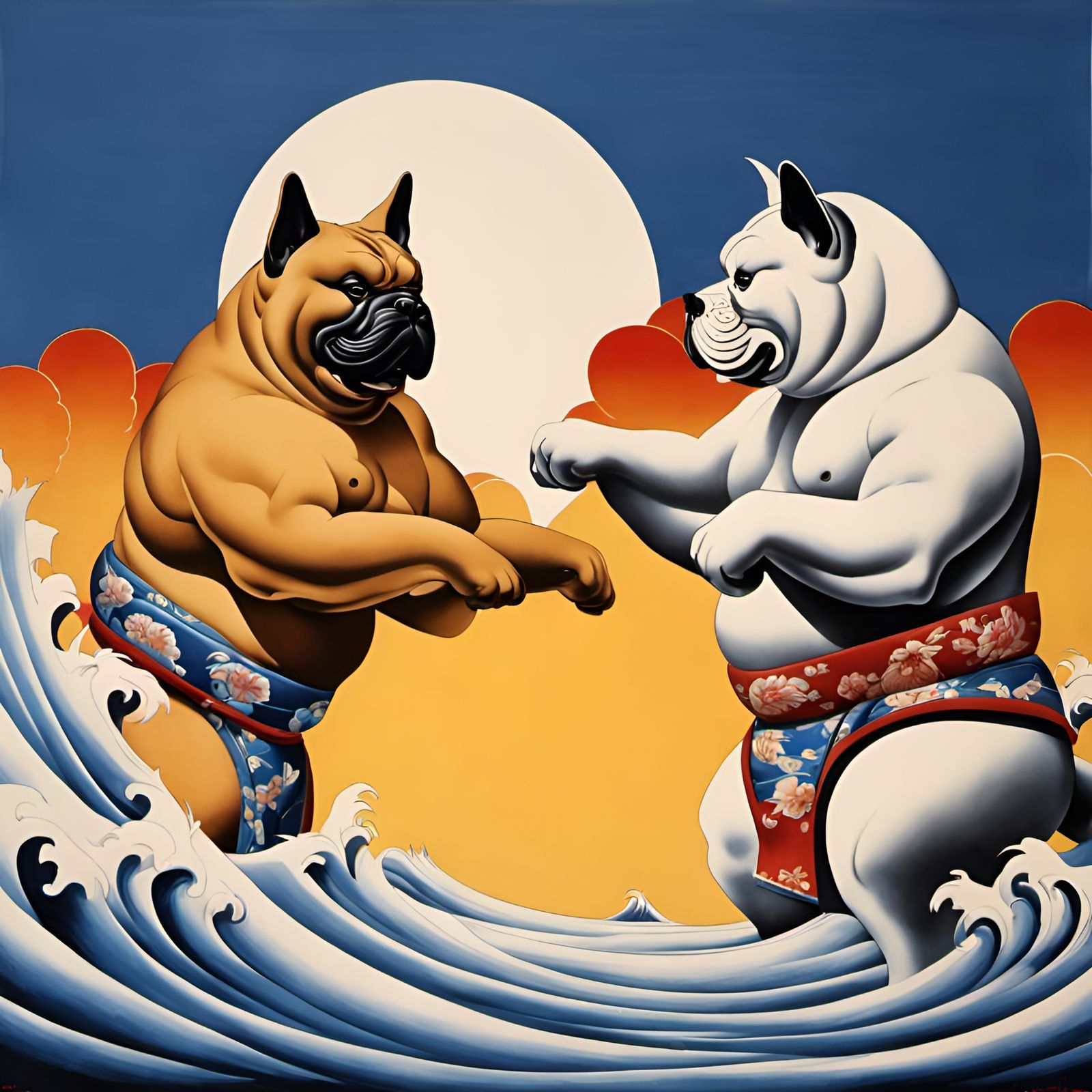 Sumo Dogs Prepare for Battle in Japanese Spectacle