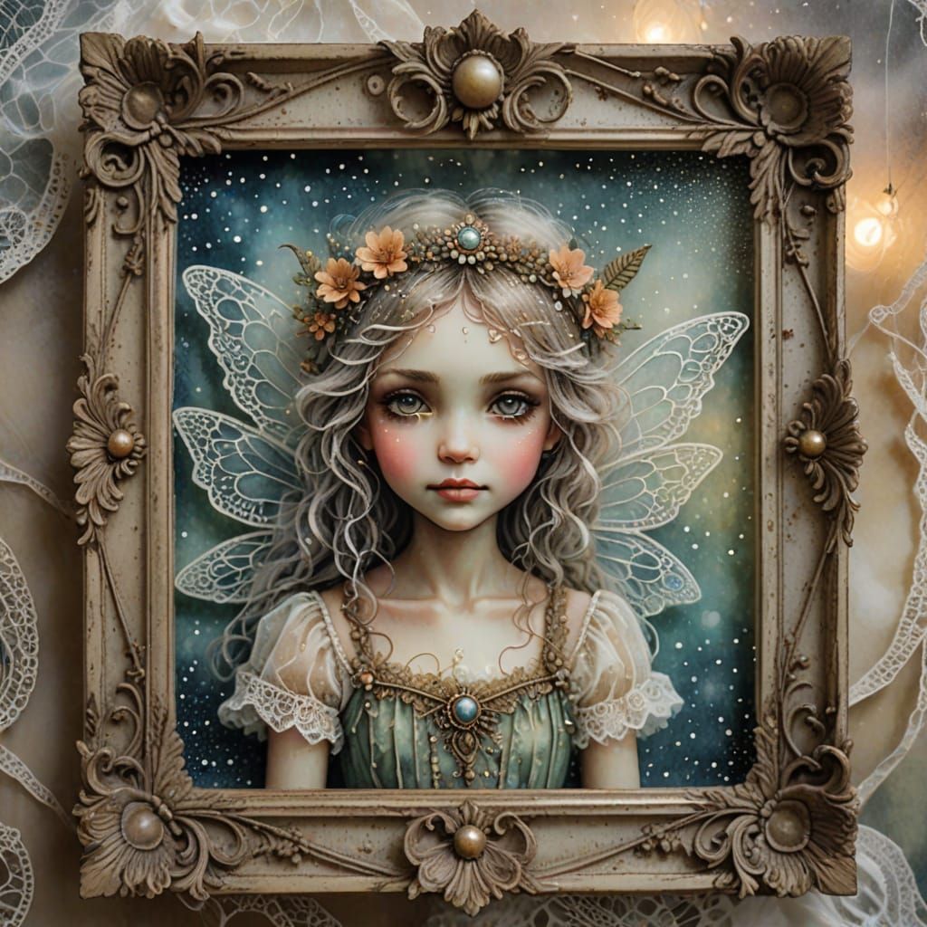 Mischievous Bohemian Fairy in Ethereal Mist