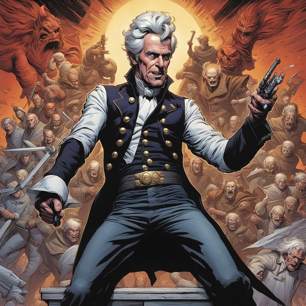 Andrew Jackson: Comic Book Supervillain Cover