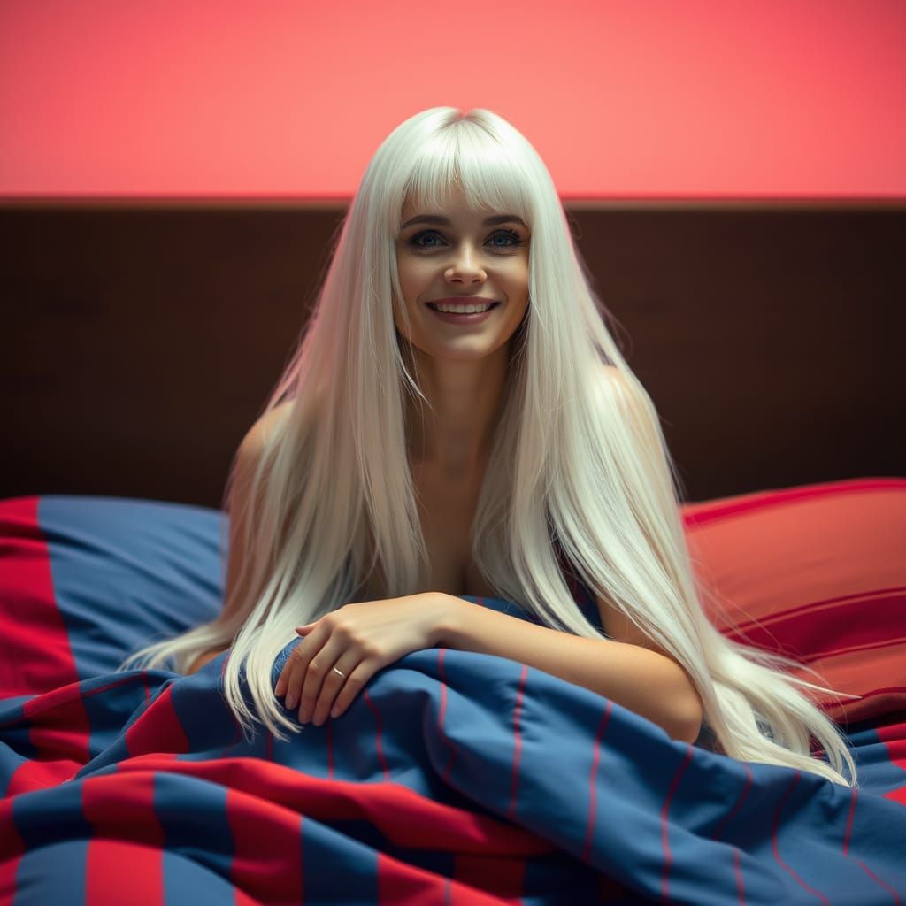 Sultry Morning Smiler in Vibrant Stripes