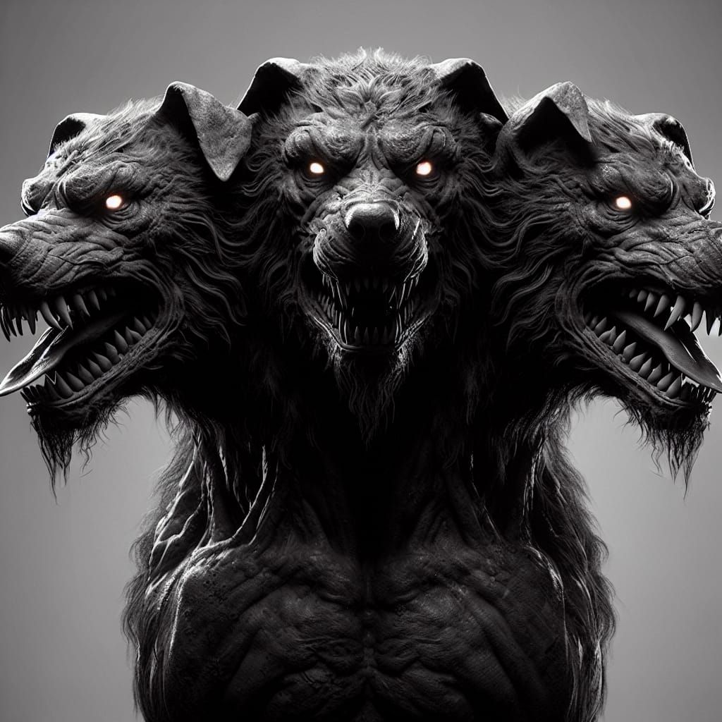 Cerberus three headed dog Dog from greek mythology