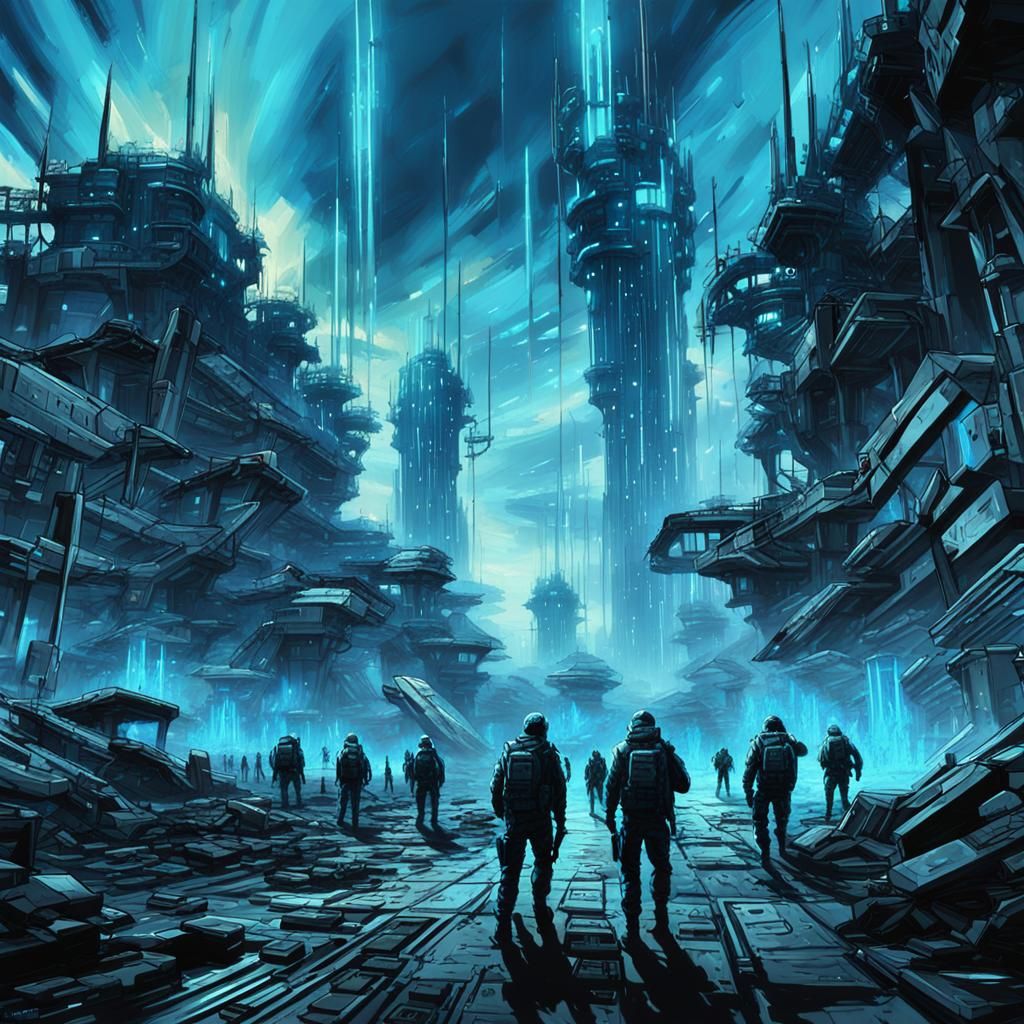 Anime Last Stand in Futuristic Fortress