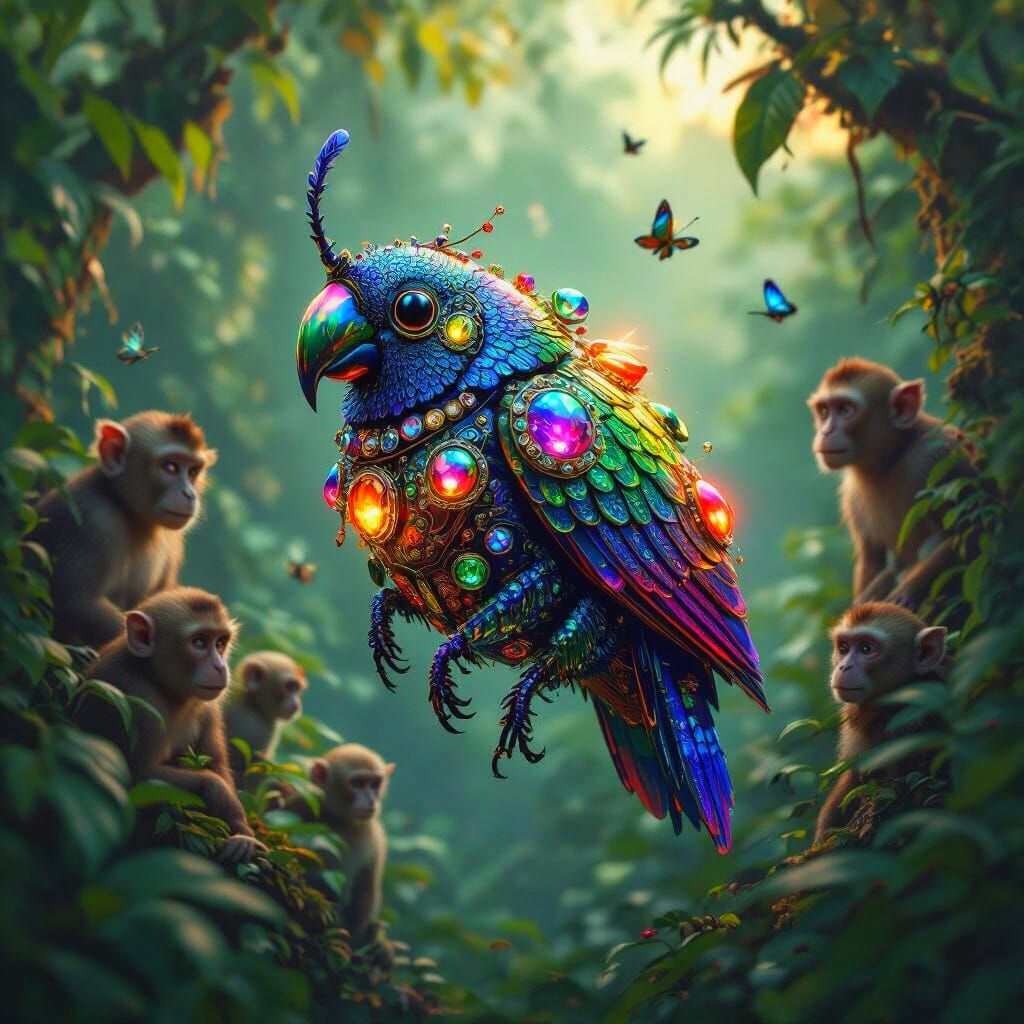 Bioluminescent Beetle Chimera in Vietnamese Jungle