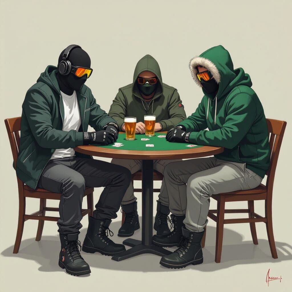 Henchmen Poker Night: A Study in Dark Greens