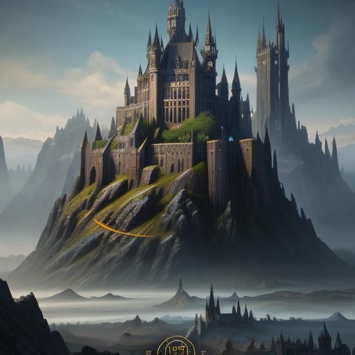 Detailed Matte Painting of Merlin in Fantasy Art Style