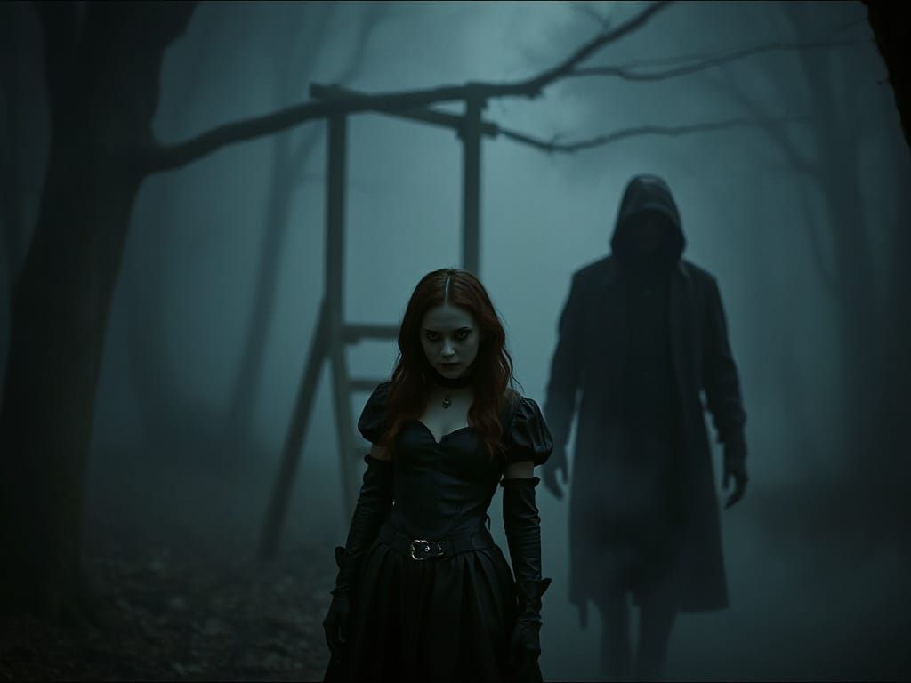 Dark Surrealism: Goth Alice in Eerie Wonderland