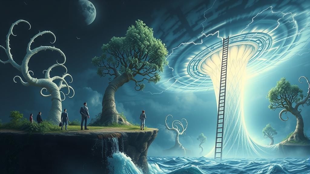 Ladder to the Sky Through a Tornado