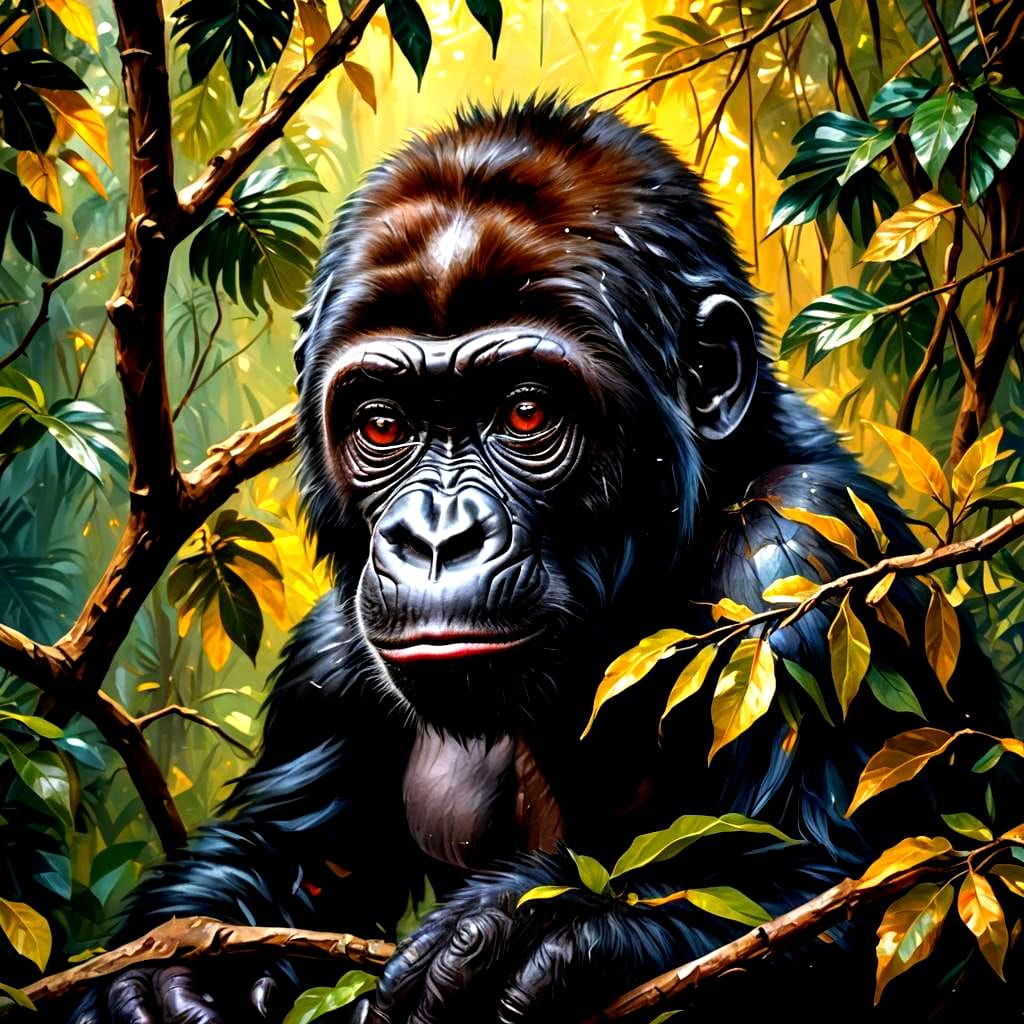 Desperate Baby Gorilla Image