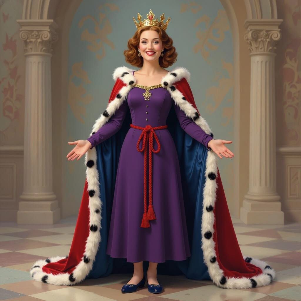 Miss Honey in Regal Attire, Chat Show Appearance