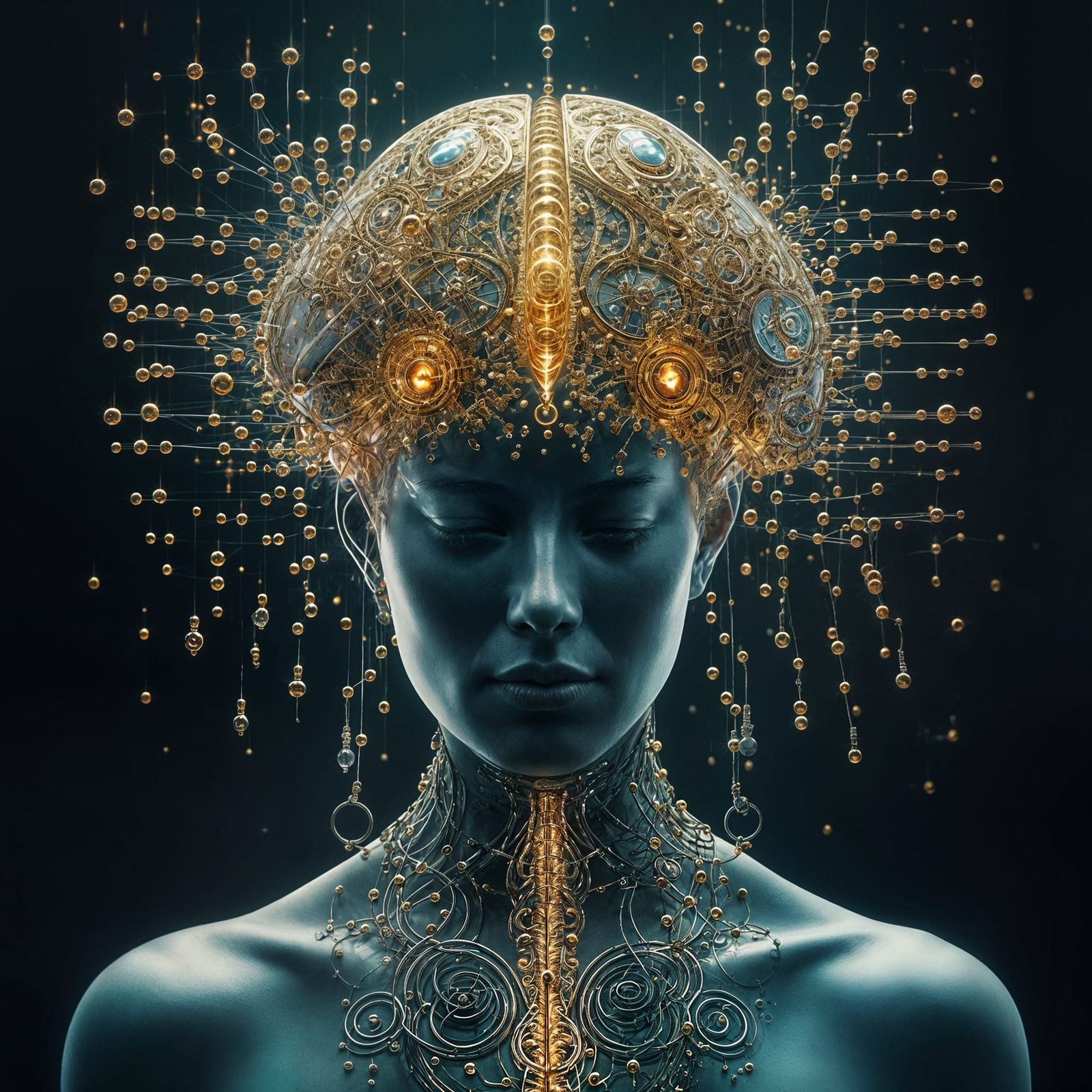 Abstract AI Image: Mind, Body and Resistance