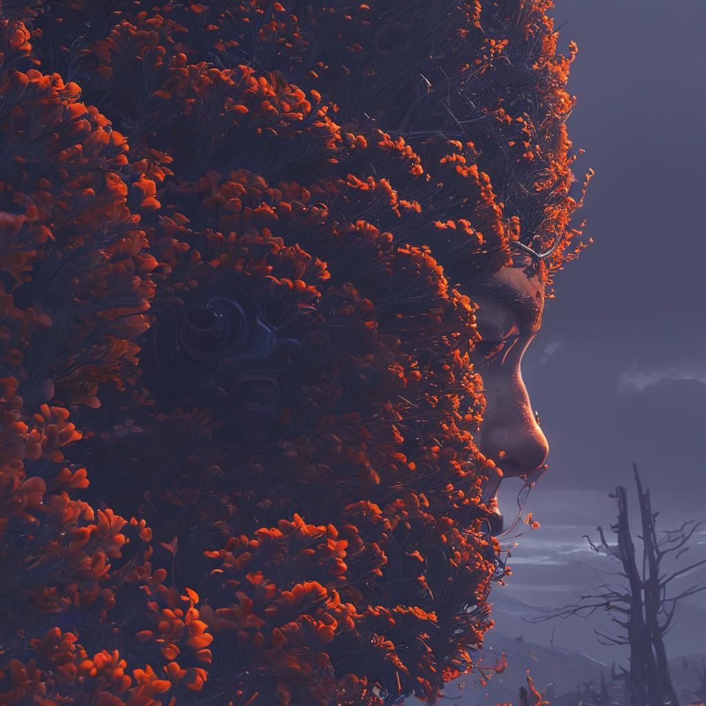 First Existence in Swirling Vortex: Dreamlike Concept Art