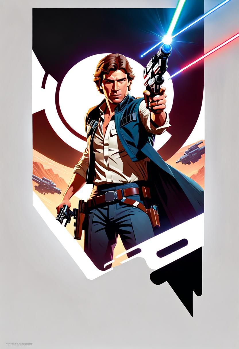 Han Solo Portrait in Artstation Style