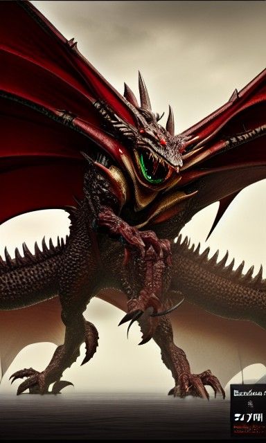 Cyber Dragon Raid Boss in Fantasy Setting