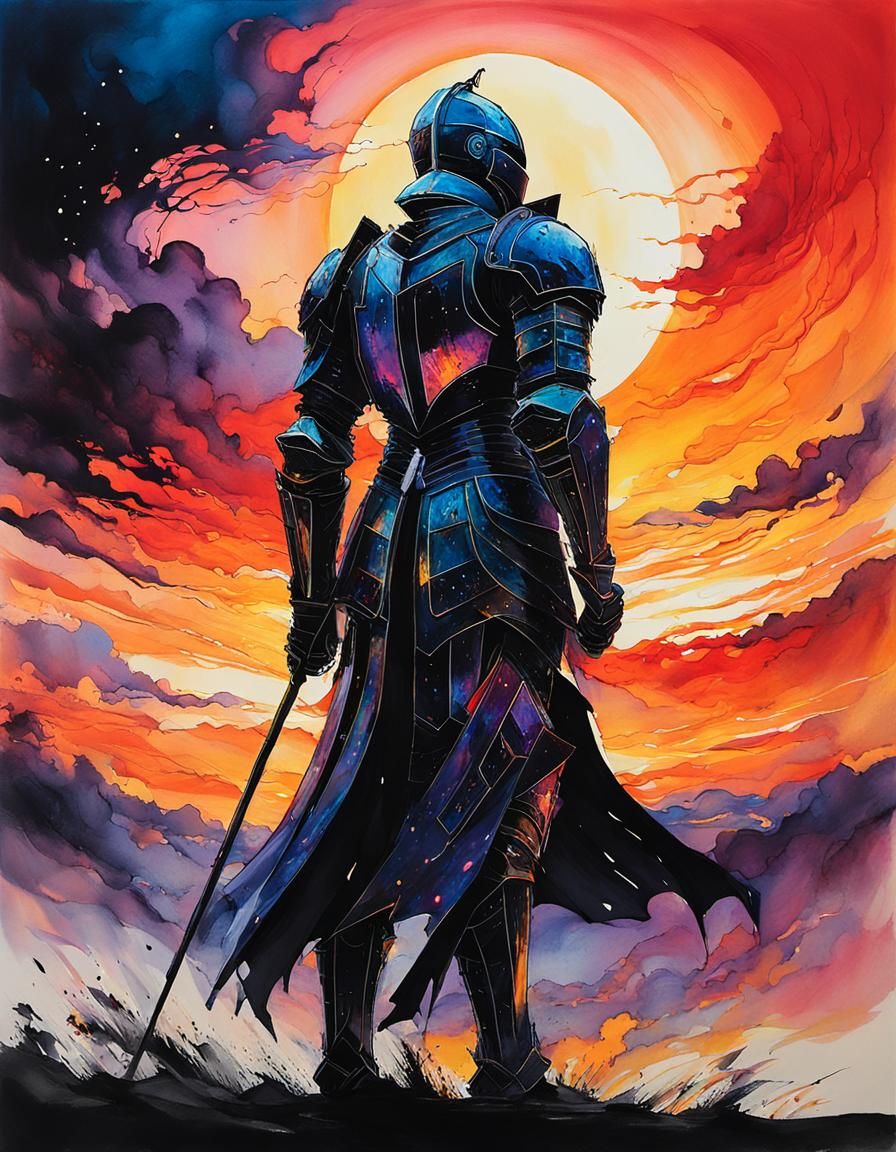 Dichroic Knight with Void Fire Armor