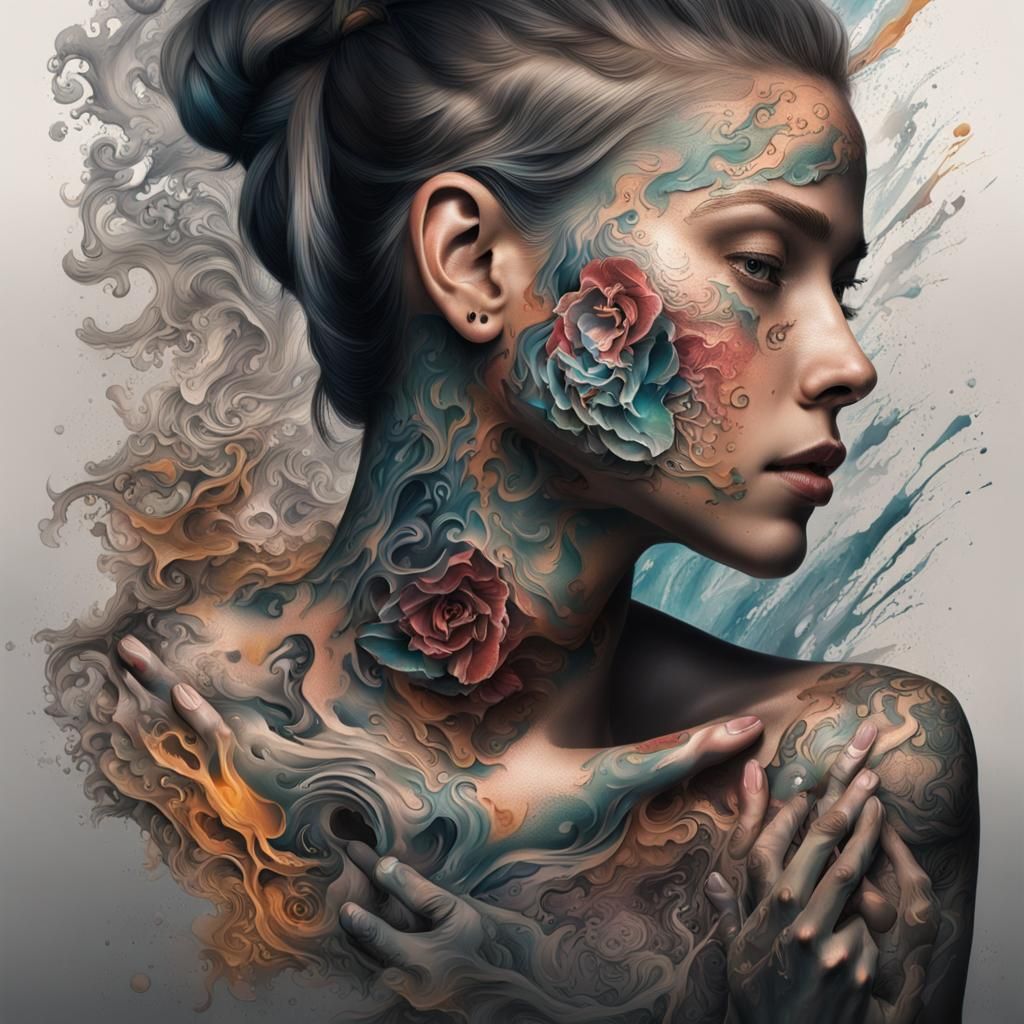 Hyperrealistic 3D Tattoo Art Coming Alive