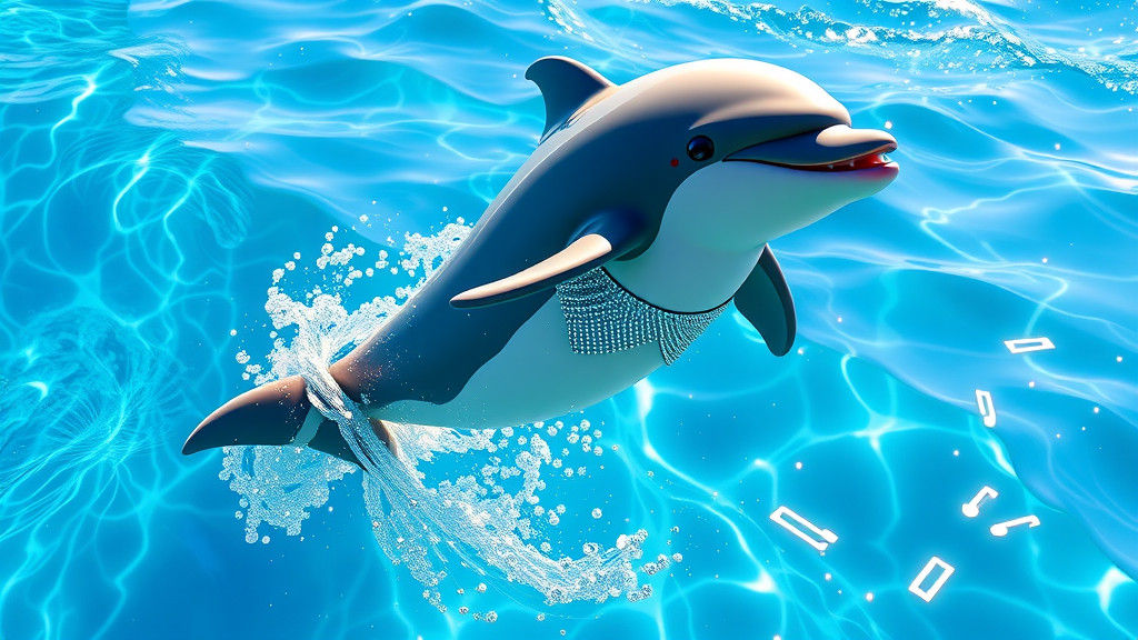 Dolphin Flippy Dances in Shimmering Unreal Engine 3D