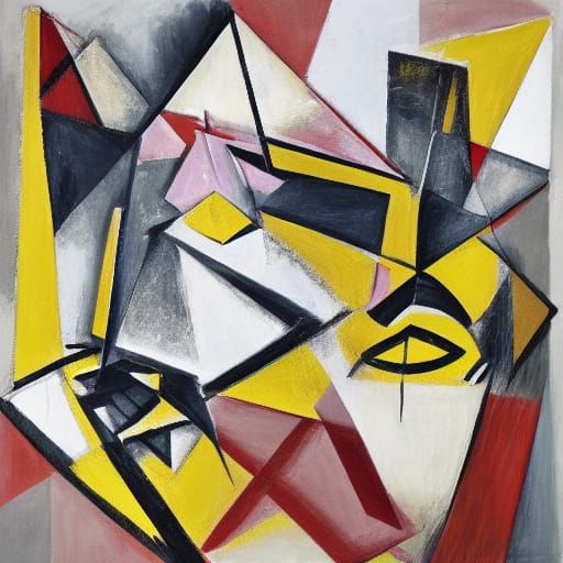 Cubist Female Figures in Earthy Tones