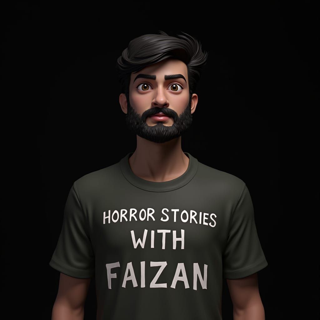 Pakistani Man with Mask in 3D Rendered Style