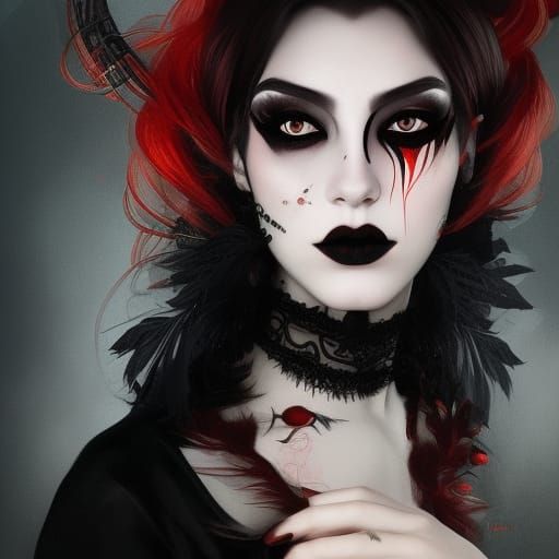Young Gothic lady