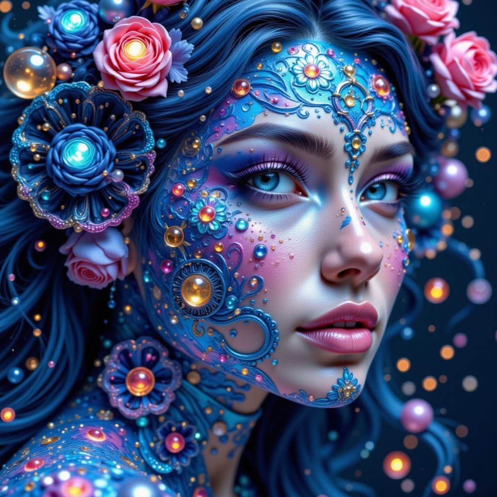 Majestic Snow Tiger Roaming Snowy Landscape