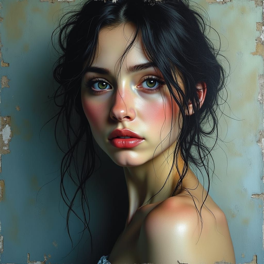 moody, emotional, female figure