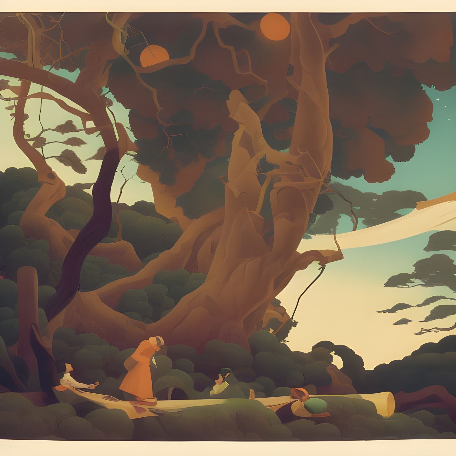 American Landscape Art Inspired by Durand, Ngai, Benton