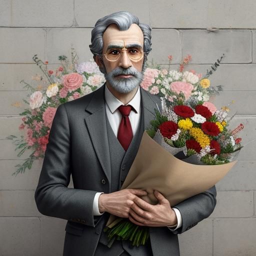 Wolf Ophthalmologist Street Art, Ensor and Aardman Style