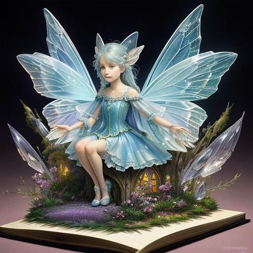 Crystal Fairies in Magical Pop-Up Book
