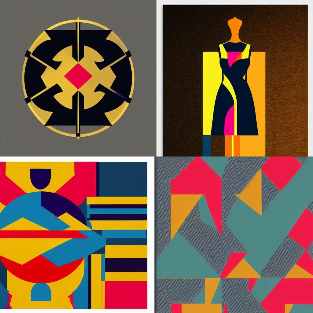 Jaffray & Co. Logo Dresses in Pop Art Style