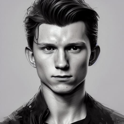 Hyperdetailed Portrait of Tom Holland in Artgerm Style