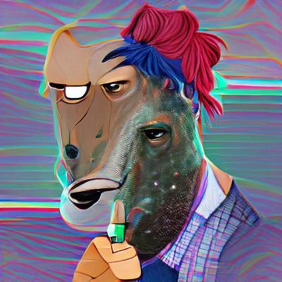Bojack Horseman Image Generated by AI