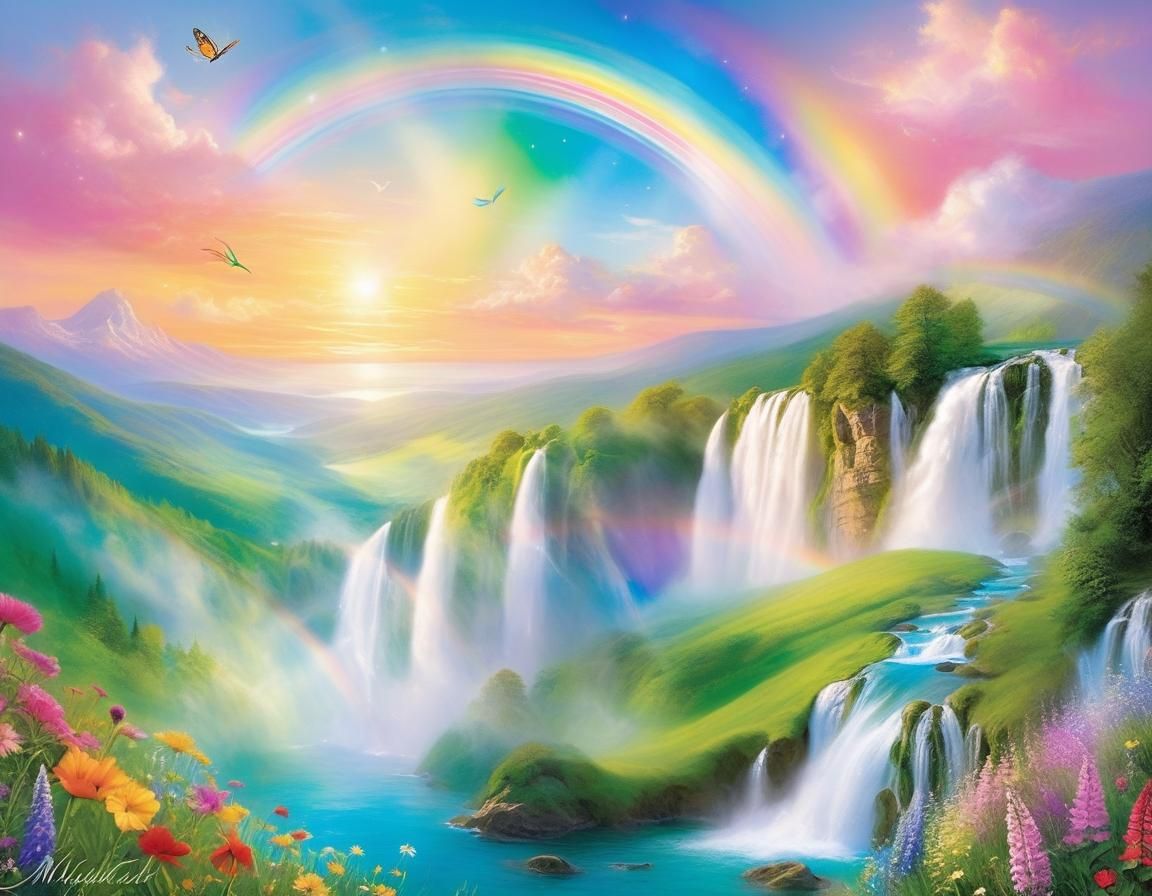 Ethereal Avalon: A Mystical Landscape of Beauty and Magic