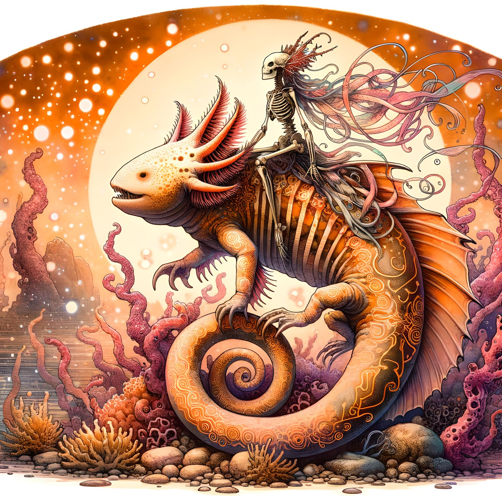 Eldritch Underwater Fairy Rider on Hybrid Creature