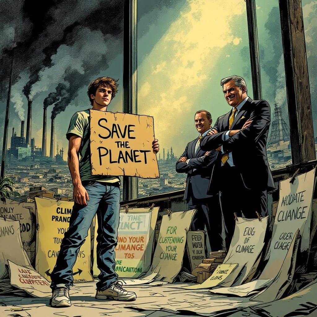 Young Activist Confronts Corporate Greenwashing