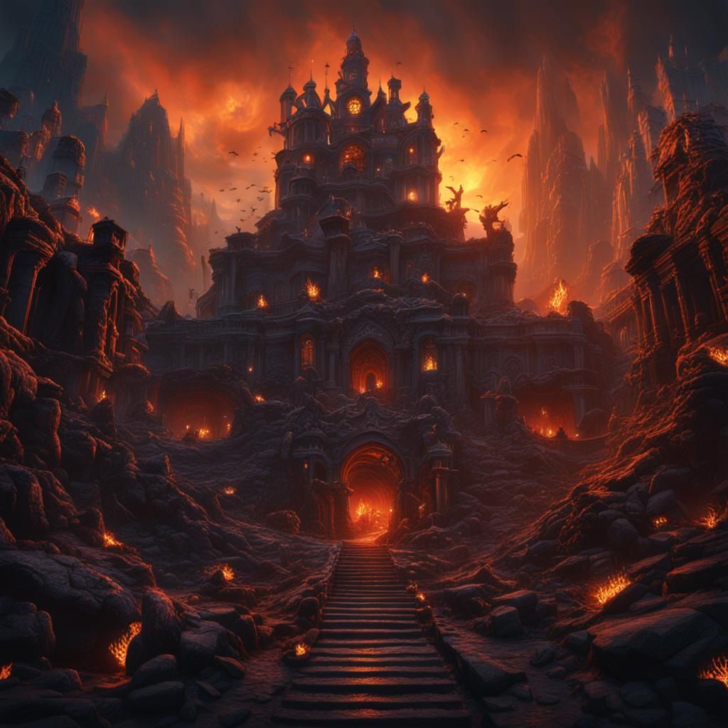 Life as a Living Hell: Detailed Matte Painting