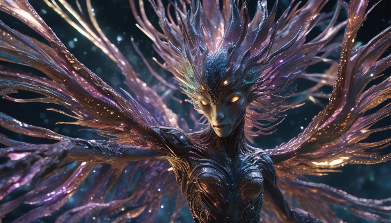 Mystical Creature with Iridescent Scales in Unreal Engine St...