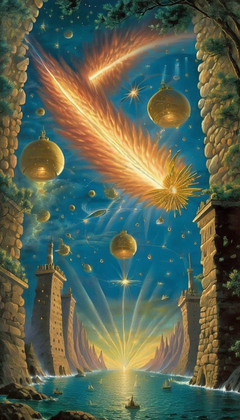 Tannhauser Gate Surreal Dreamscape, Visionary Art