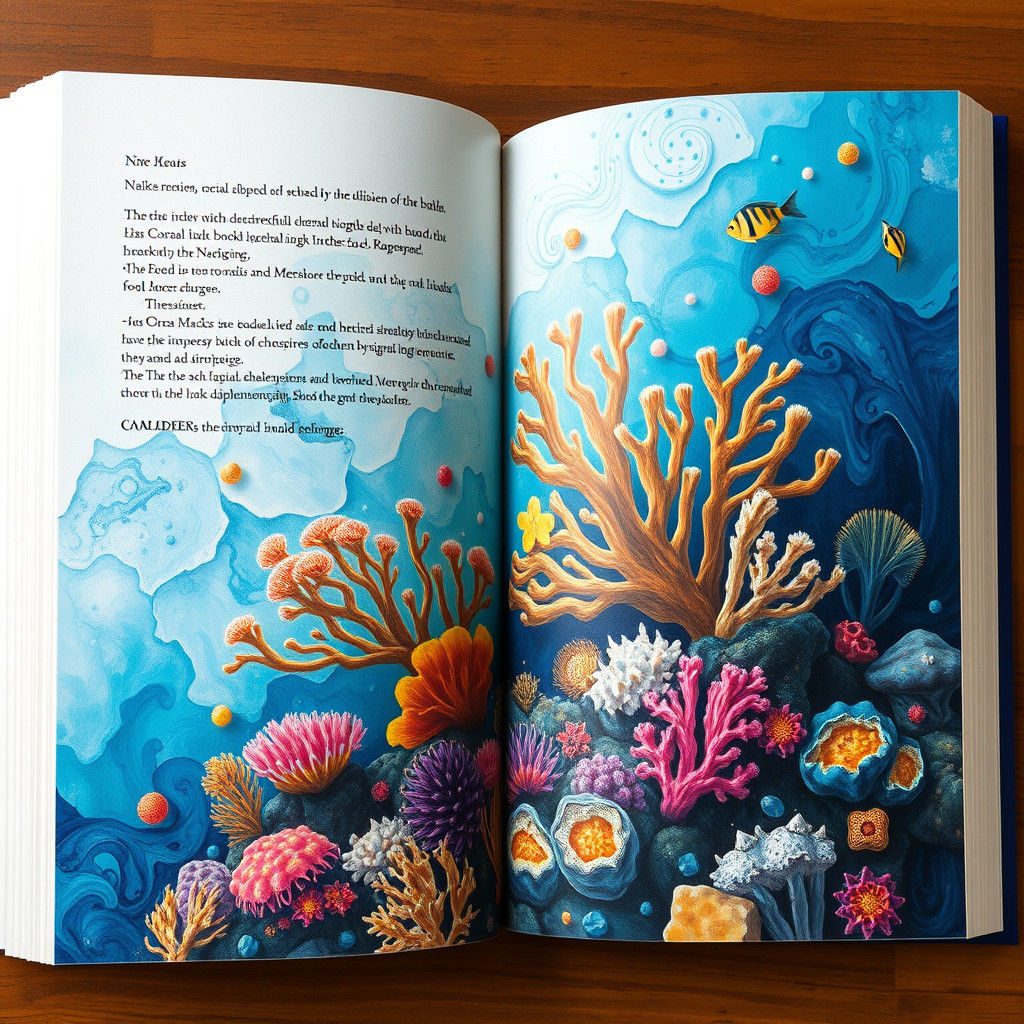 Coral Reefs Emerge From Book: Abstract Art