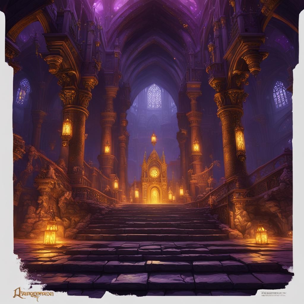 Dark Fantasy Dungeon Master Concept Art
