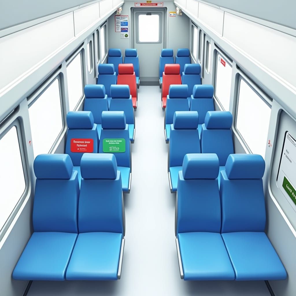 SNCB Train Carriage Seat Reservation Interface