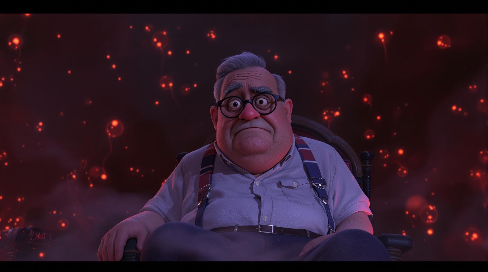 Pixar's Carl Fredricksen in the Upside Down