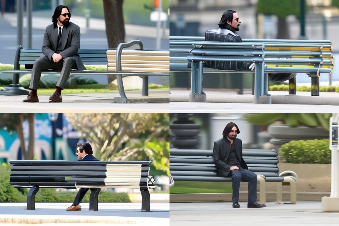 Sad Keanu Reeves in Retro-Futuristic Comic Art