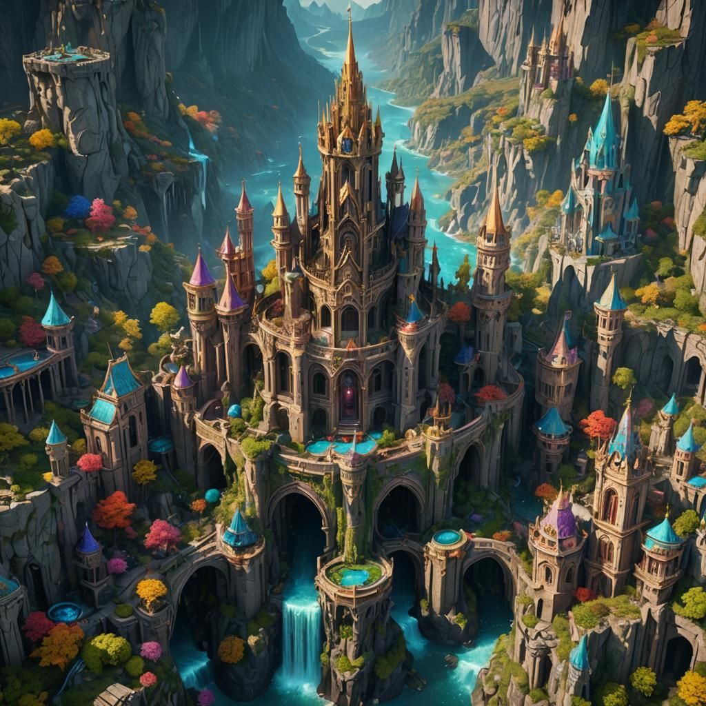 Detailed Jewel in Fantasy Concept Art Style