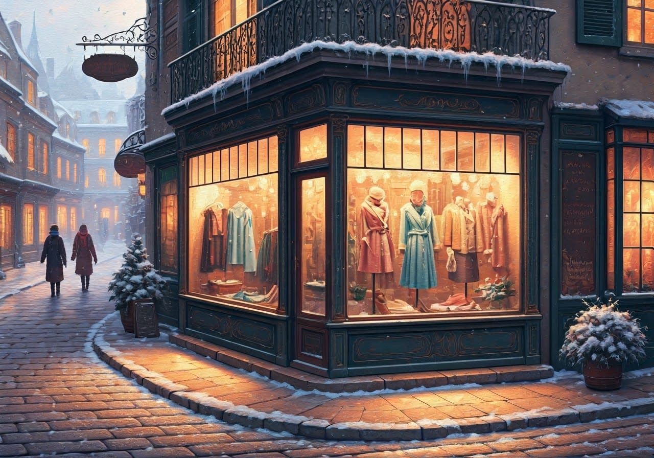 19th Century European Boutique in Idyllic Winter Setting