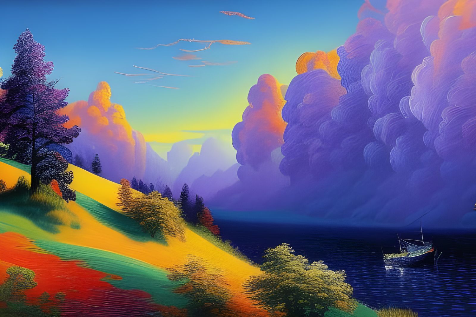 Detailed Unicorn in Impasto Style