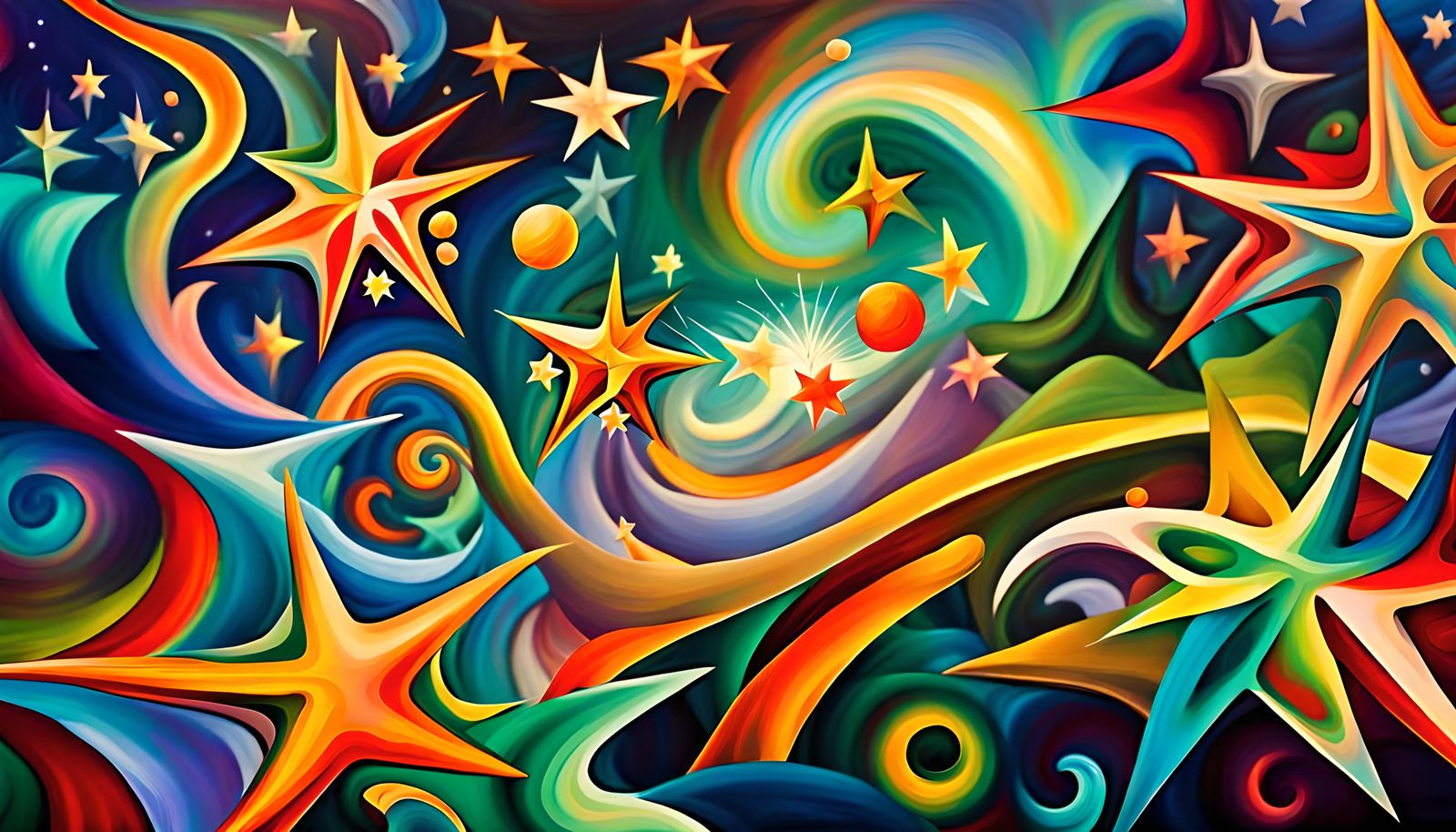 Iridescent Stars in Electromagnetic Plasma Maelstrom